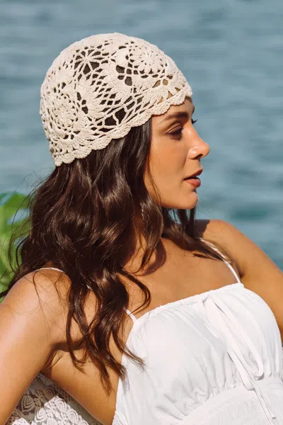 Cupshe Vacation Club Beige Hat