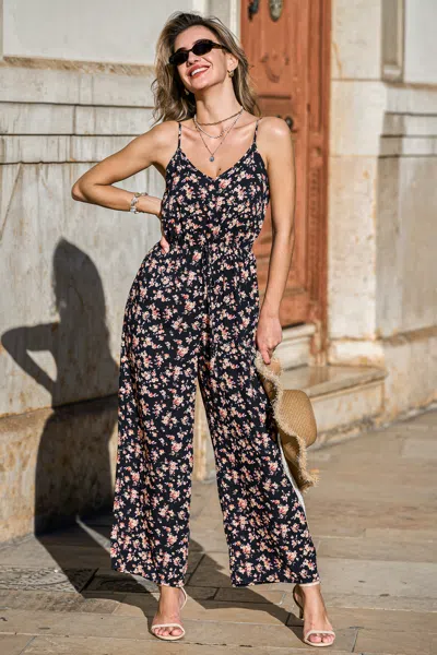 Cupshe Vagabond Floral Jumpsuit In Brown