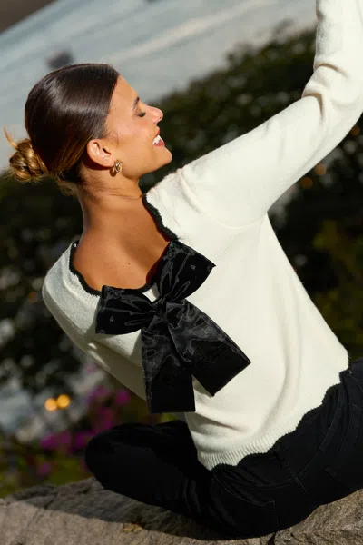 Cupshe Very Charming White Sweater In Multi