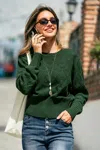 Cupshe Warm Cocoa Green Sweater In Green