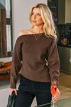Cupshe Warm Hug Brown Top In Brown