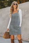 Cupshe Weekend Edit Plaid Mini Dress In Pattern