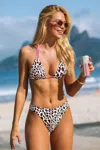 Cupshe Wild Side Reversible Bikini Set In White