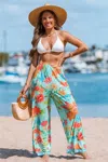 Cupshe Wildflower Hour Floral Cover-up Pants In Multi