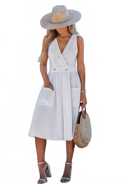 Cupshe Women's Summer Dress In White/black