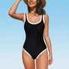 Cupshe Womens Easy-on + Easy-off One Piece Swimsuit In Multi