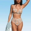 Cupshe Womens Floral 2-pc. Bikini Set In Sand