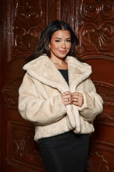 X Jen Affleck Rumors Coat In Sand from CupShe