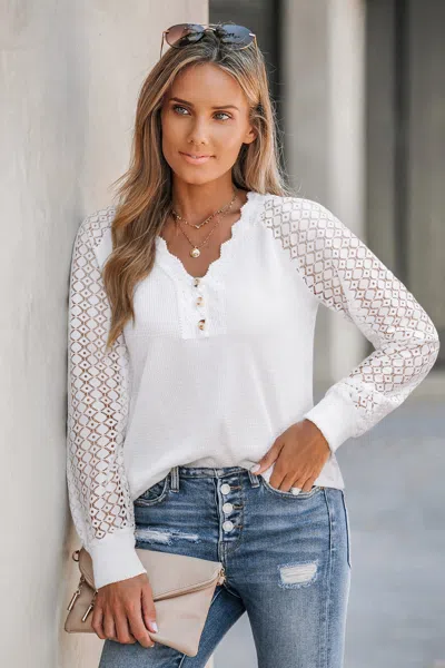 Cupshe Young Love White Top