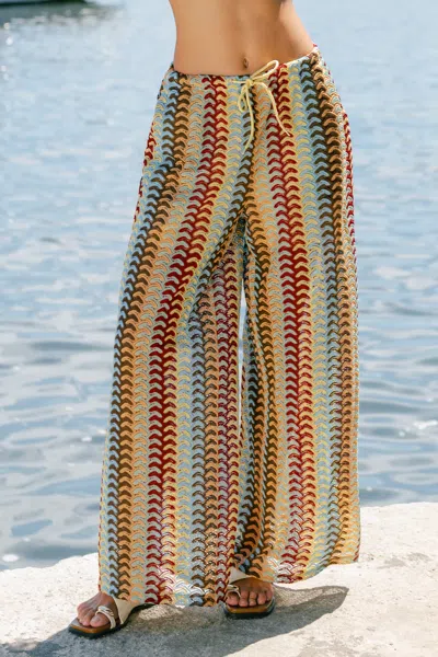 Cupshe Your Majesty Abstract Pants In Brown