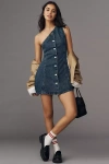 Curaae By Elliatt Adalynn One-shoulder Denim Mini Dress