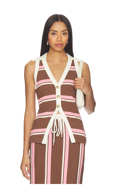Curaae By Elliatt Cady Vest Top In Brown