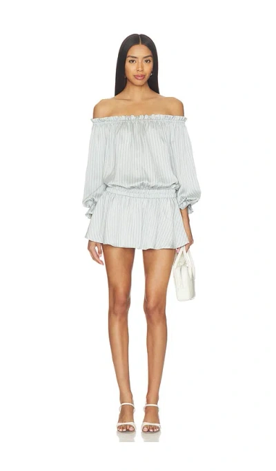 Curaae By Elliatt Isobel Long Sleeve Mini Dress In Blue