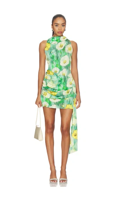 Curaae By Elliatt Lilia Highneck Mini Dress In Multi