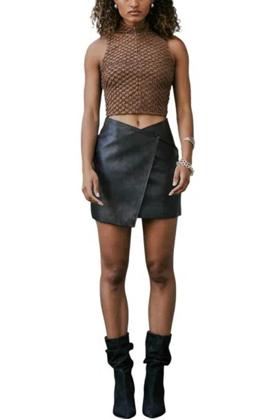 Curaae Casey Skirt In Chestnut In Pink