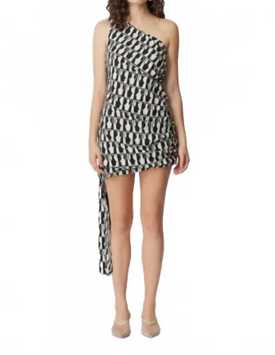 Curaae Gianna Mini Dress In Geometric In Animal Print