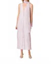 Curaae Zuri Chiffon Midi Dress In Lilac In Pink