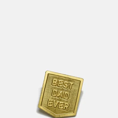 Curated Basics Best Dad Ever Pin In Gold