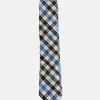CURATED BASICS BLUE AND BLACK GINGHAM TIE