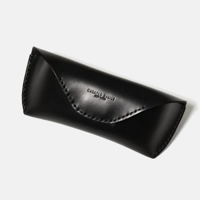 Curated Basics Leather Eyeglasses Case In Black