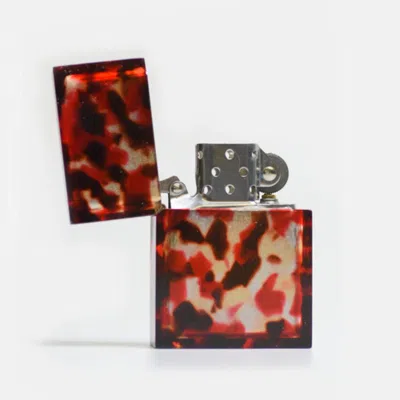 Curated Basics Red Shell Zippo Style Lighter In Multi