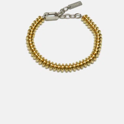 Curated Basics Saucer Beaded Bracelet In Gold