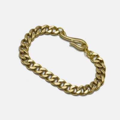 Curated Basics Steel Curb Chain Bracelets In Gold