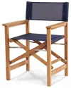 Curated Maison Direceur Teak Folding Outdoor Dining Armchair In Brown