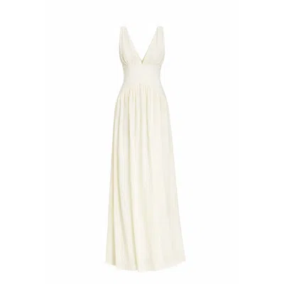 Curated Row Women's White Margot Chiffon Maxi Dress