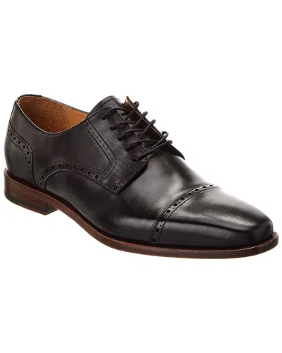 Curatore Cap Toe Leather Oxford In Black