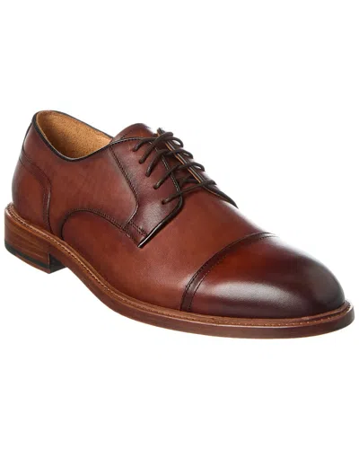 Curatore Cap Toe Leather Oxford In Brown