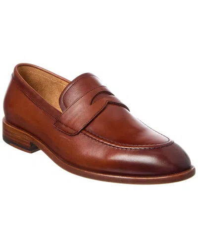 Curatore Leather Penny Loafer In Brown
