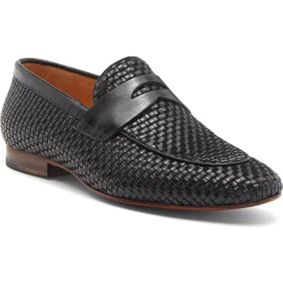 Curatore Leather Penny Loafer In Black