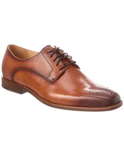 Curatore Medallion Toe Leather Oxford In Brown