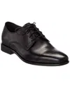 Curatore Plain Toe Leather Oxford In Black