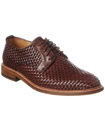 Curatore Plain Toe Leather Oxford In Brown