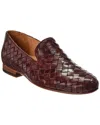 Curatore Venetian Leather Loafer In Burgundy