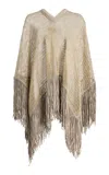 Curatoria Exclusive Viento Short Chaguar Poncho In Brown