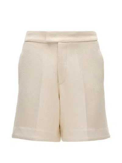 Curatoria Lazo Herringbone Shorts In Neutral