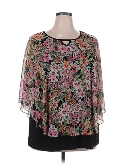 Pre-owned Cure 3/4 Sleeve Blouse In Black