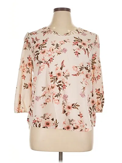 Pre-owned Cure 3/4 Sleeve Blouse In White