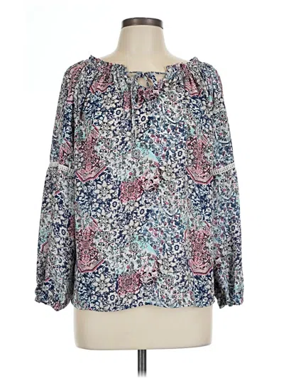 Pre-owned Cure Long Sleeve Blouse In Blue