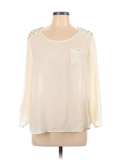 Pre-owned Cure Long Sleeve Blouse In White