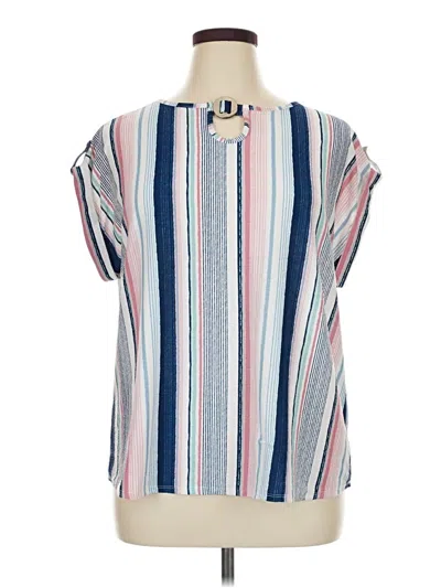 Pre-owned Cure Short Sleeve Blouse In Blue