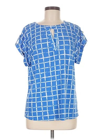 Pre-owned Cure Short Sleeve Blouse In Blue