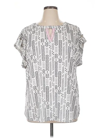Pre-owned Cure Short Sleeve Blouse In White