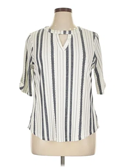 Pre-owned Cure Short Sleeve Blouse In White