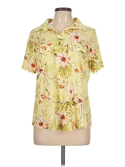 Pre-owned Cure Short Sleeve Blouse In Yellow