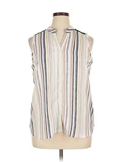 Pre-owned Cure Sleeveless Blouse In White