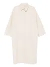 Curiel Half-sleeve Collared Coat In Multi